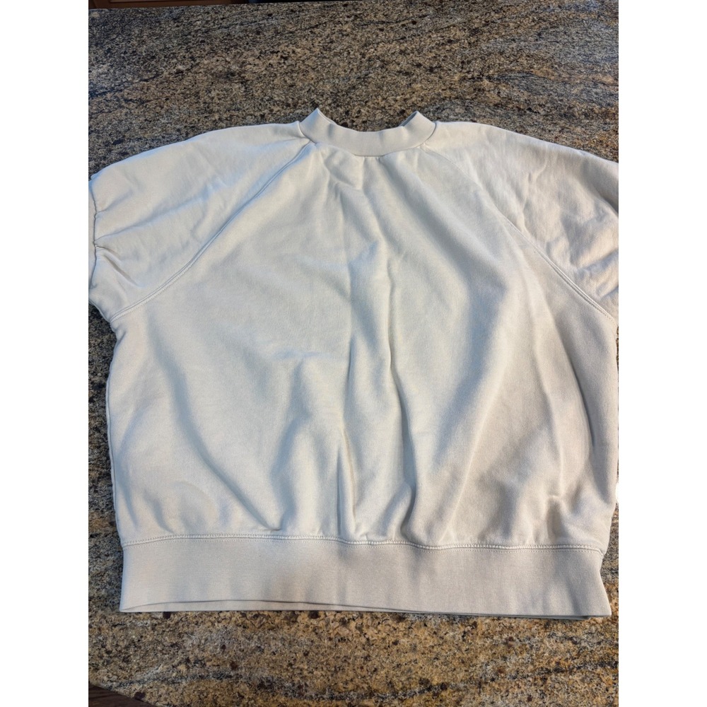 Essentials Fear of God Sweatshirt Crew Neck Pullover Top Beige‎ Neutral Large